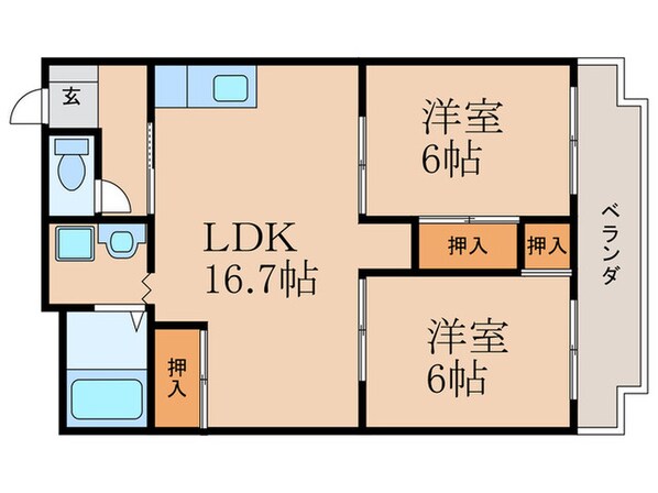 アートビルⅡの物件間取画像